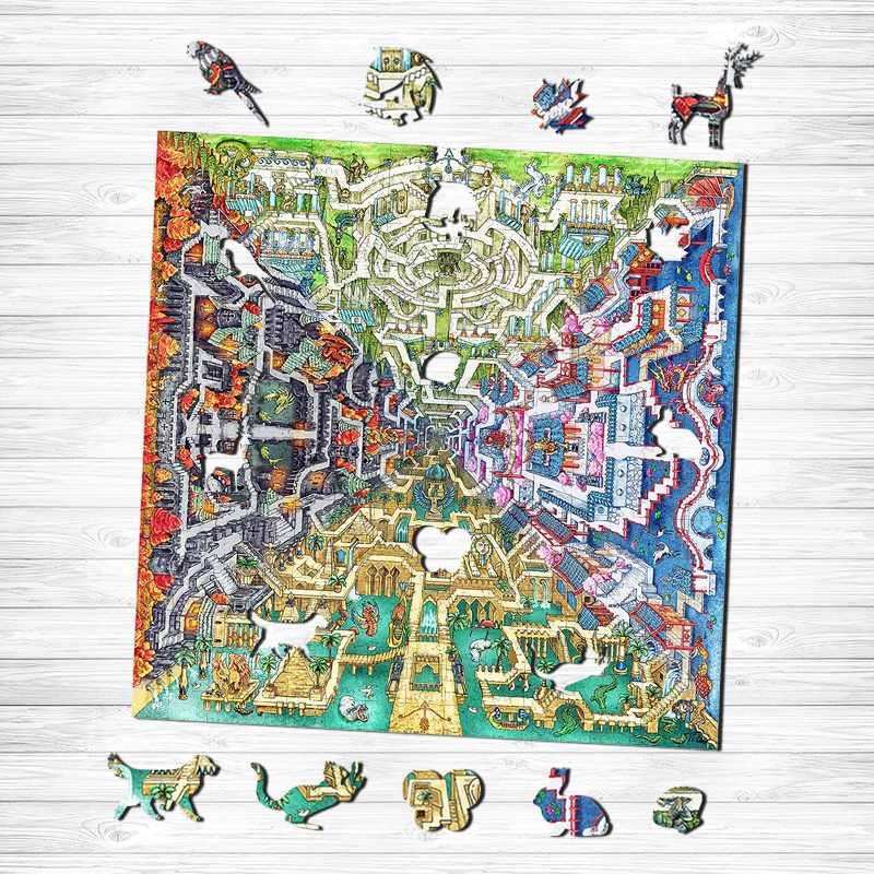 Labyrinth Wooden Jigsaw Puzzle - aimpuzzle