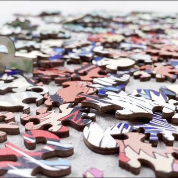 Colorful Tiger Wooden Jigsaw Puzzle - aimpuzzle