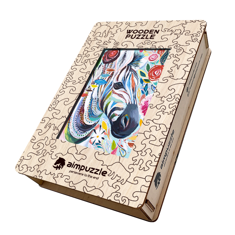 Zebra Wooden Jigsaw Puzzle - aimpuzzle