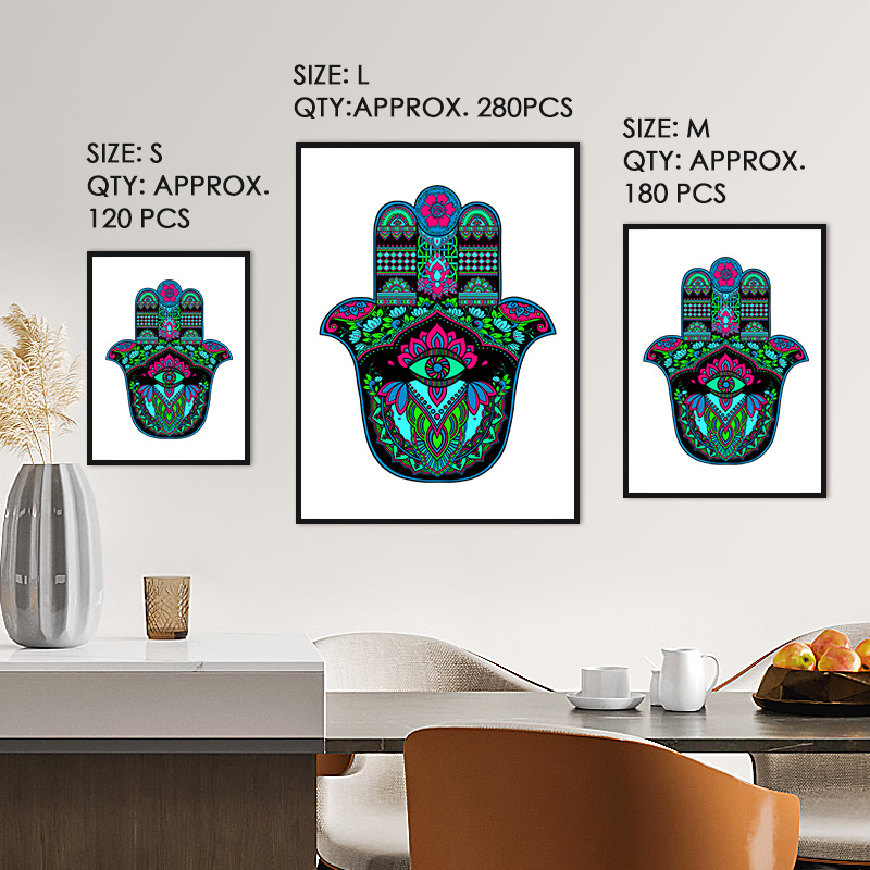 Hamsa Hand Wooden Jigsaw Puzzle - aimpuzzle