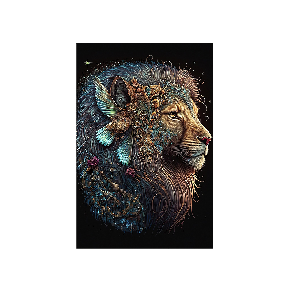 Mighty Lion Wooden Jigsaw Puzzle - aimpuzzle