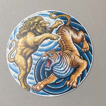 Lion and Tiger Wooden Jigsaw Puzzle - aimpuzzle