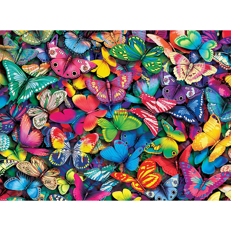 Colorful Butterfly Wooden Jigsaw Puzzle - aimpuzzle
