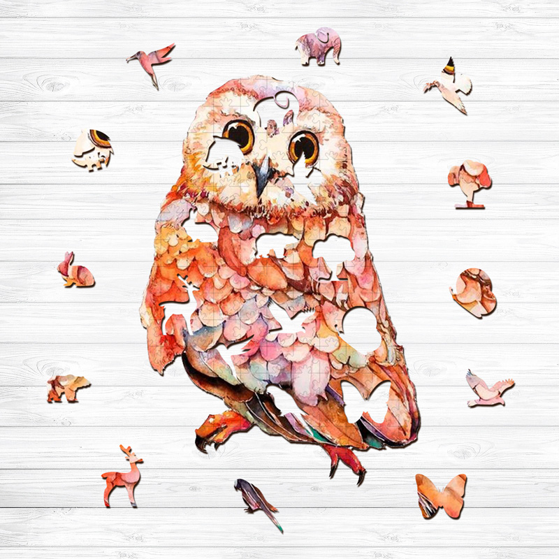 Owl Wooden Jigsaw Puzzle - aimpuzzle