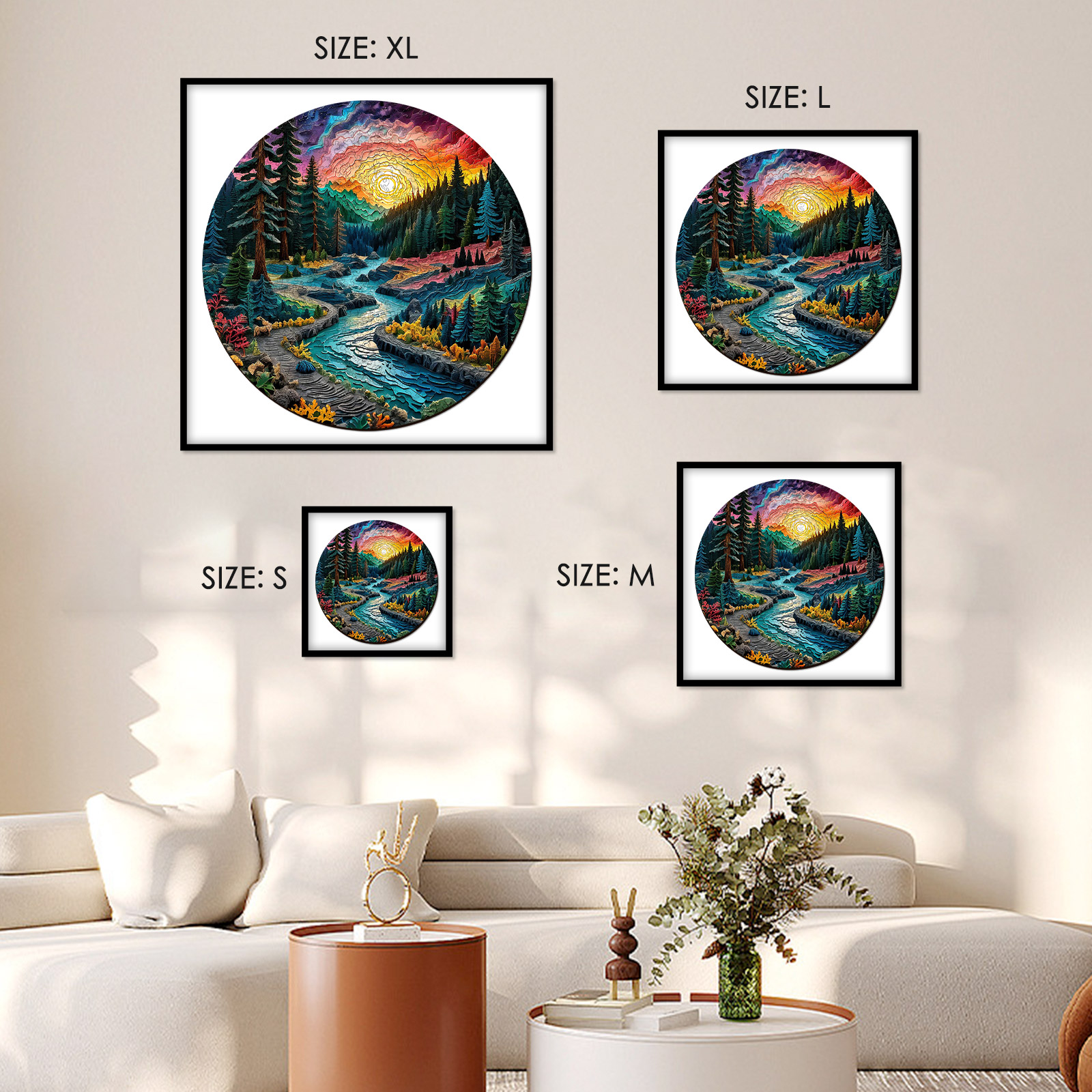 Sunrise Over the Mountains 3D Vision Wooden Jigsaw Puzzle - aimpuzzle